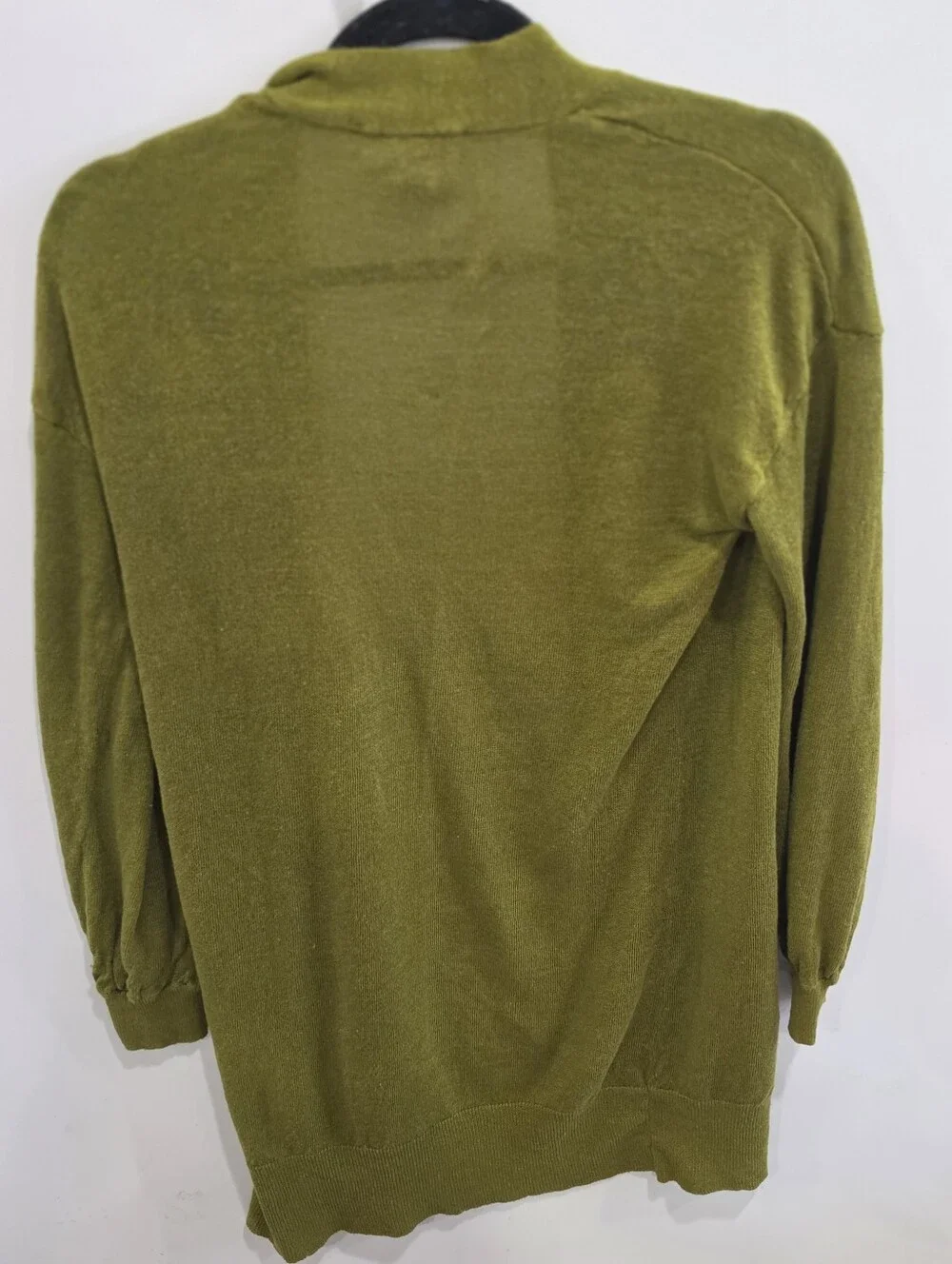 For The Republic Olive Women Excellent Condition Cardigan Sz S LINEN